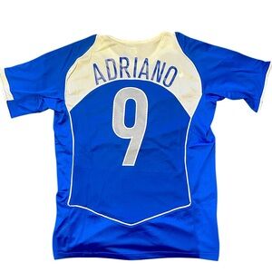 2004 retro Brazil away kit. Adriano soccer football jersey. Brand new with tags